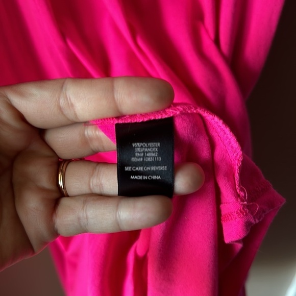 TORRID Hot Pink Sleeveless Sharkbite Hem Dress - Picture 5 of 8